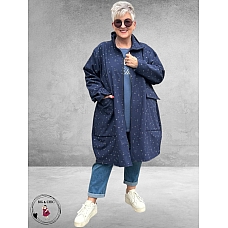 AKH Jas Sofshell Blauw-Dots